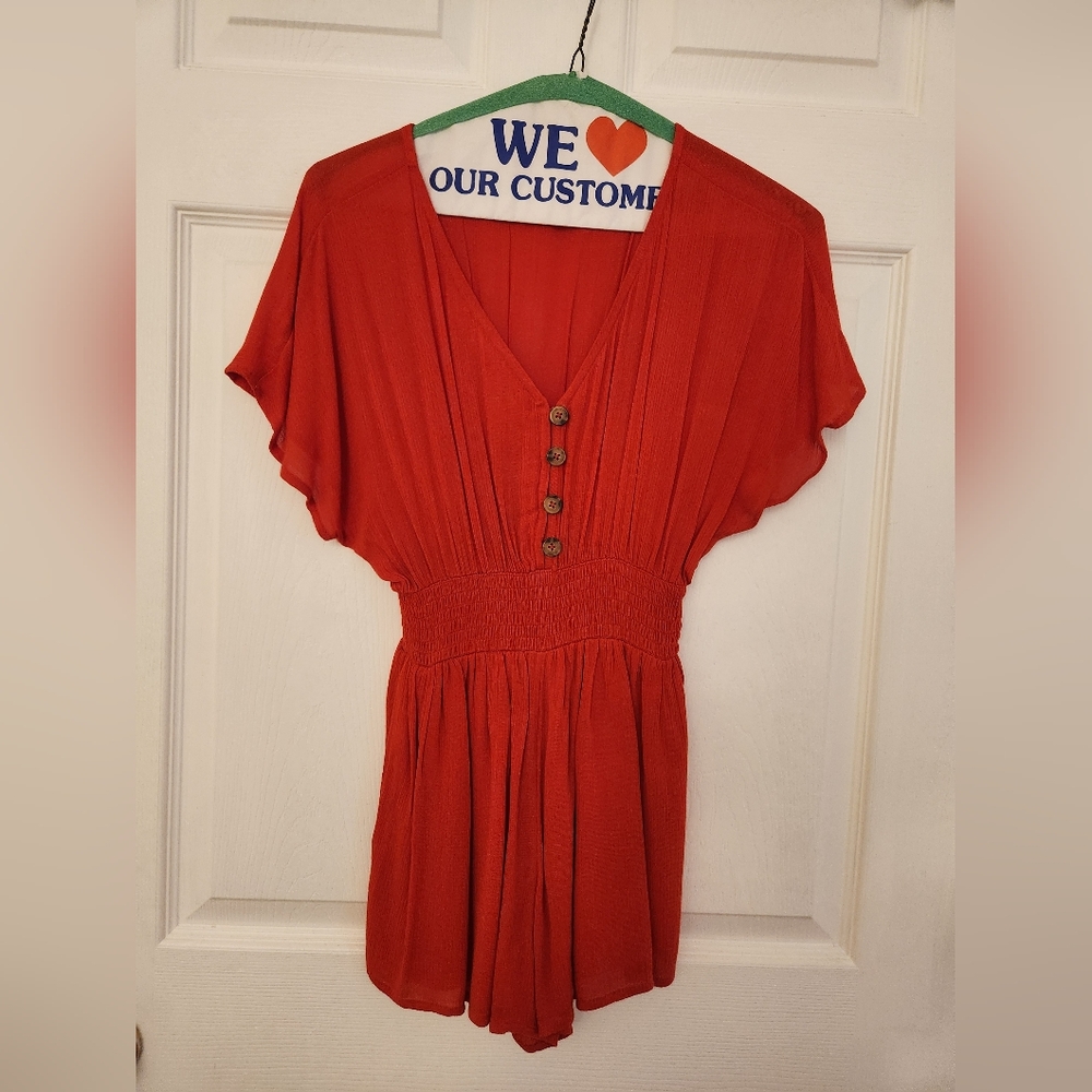 Abercrombie and Fitch, XSP, Red, Romper